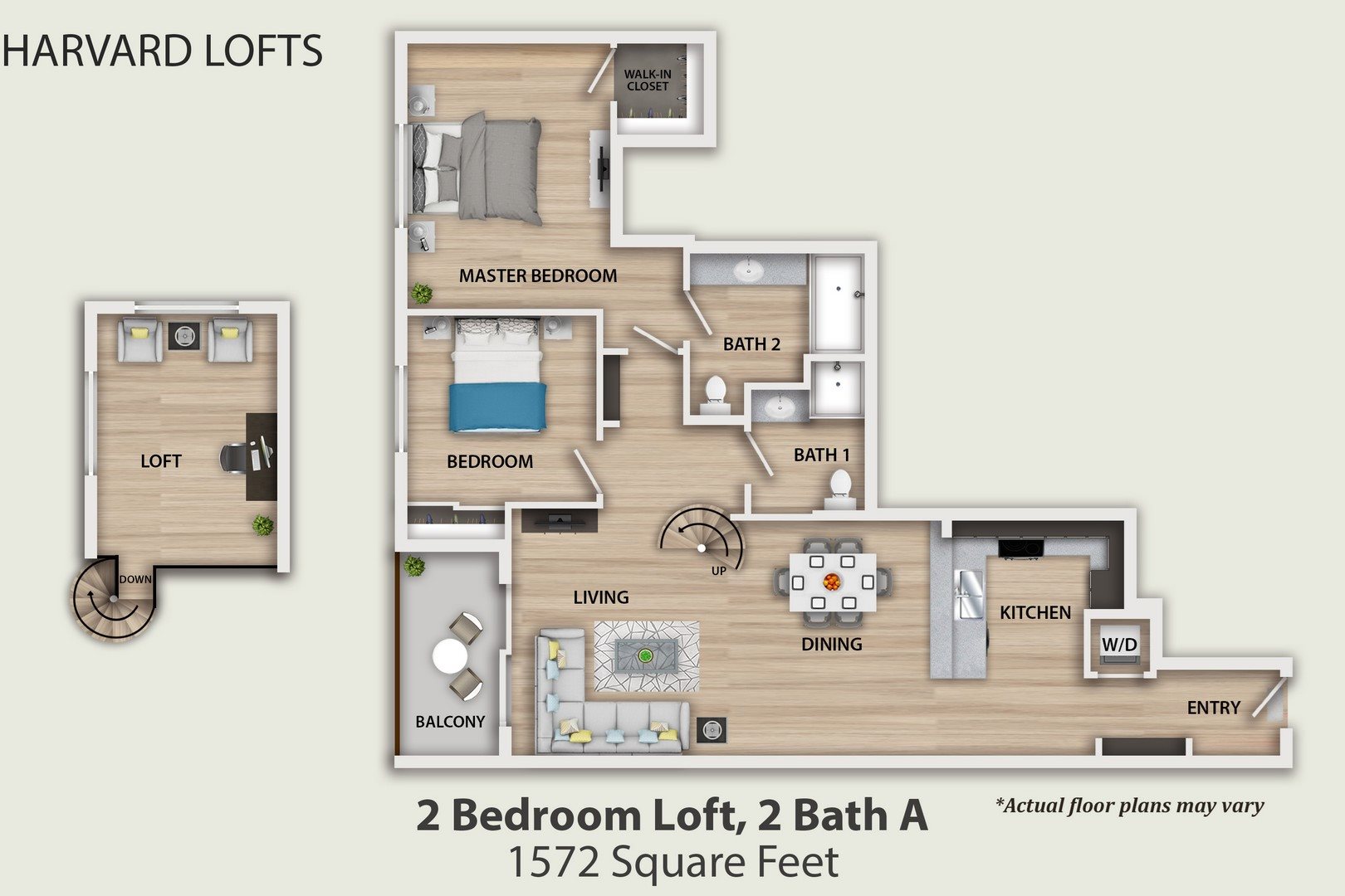 2 Bedroom + Loft A Floor Plan 8